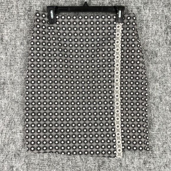 Joeffer Caoc Skirt Womens 6 Gray Geometric‎ Pencil Straight Business Formal - Picture 1 of 6